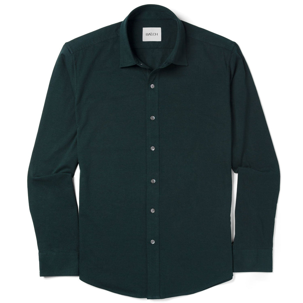T-Shirt Shirt - Dark Forest Green Cotton Jersey