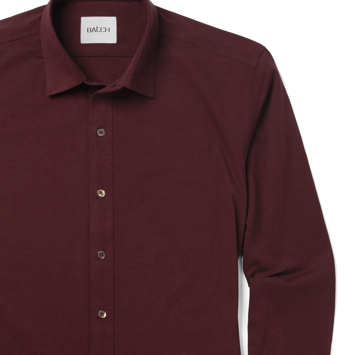 T-Shirt Shirt - Burgundy Cotton Jersey