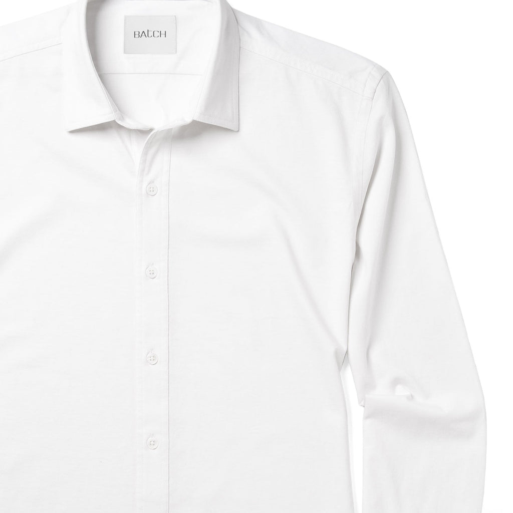 T-Shirt Shirt - Pure White Cotton Jersey
