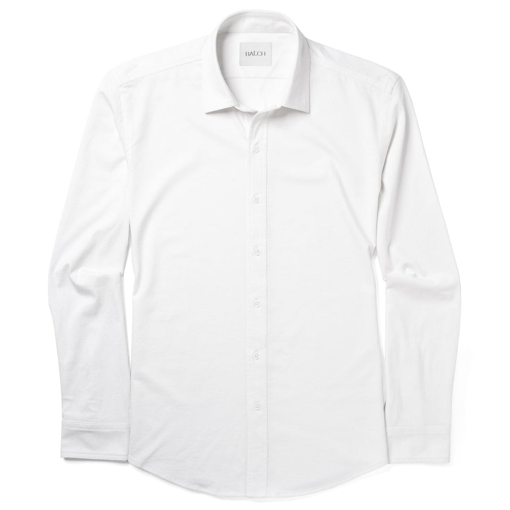 T-Shirt Shirt - Pure White Cotton Jersey