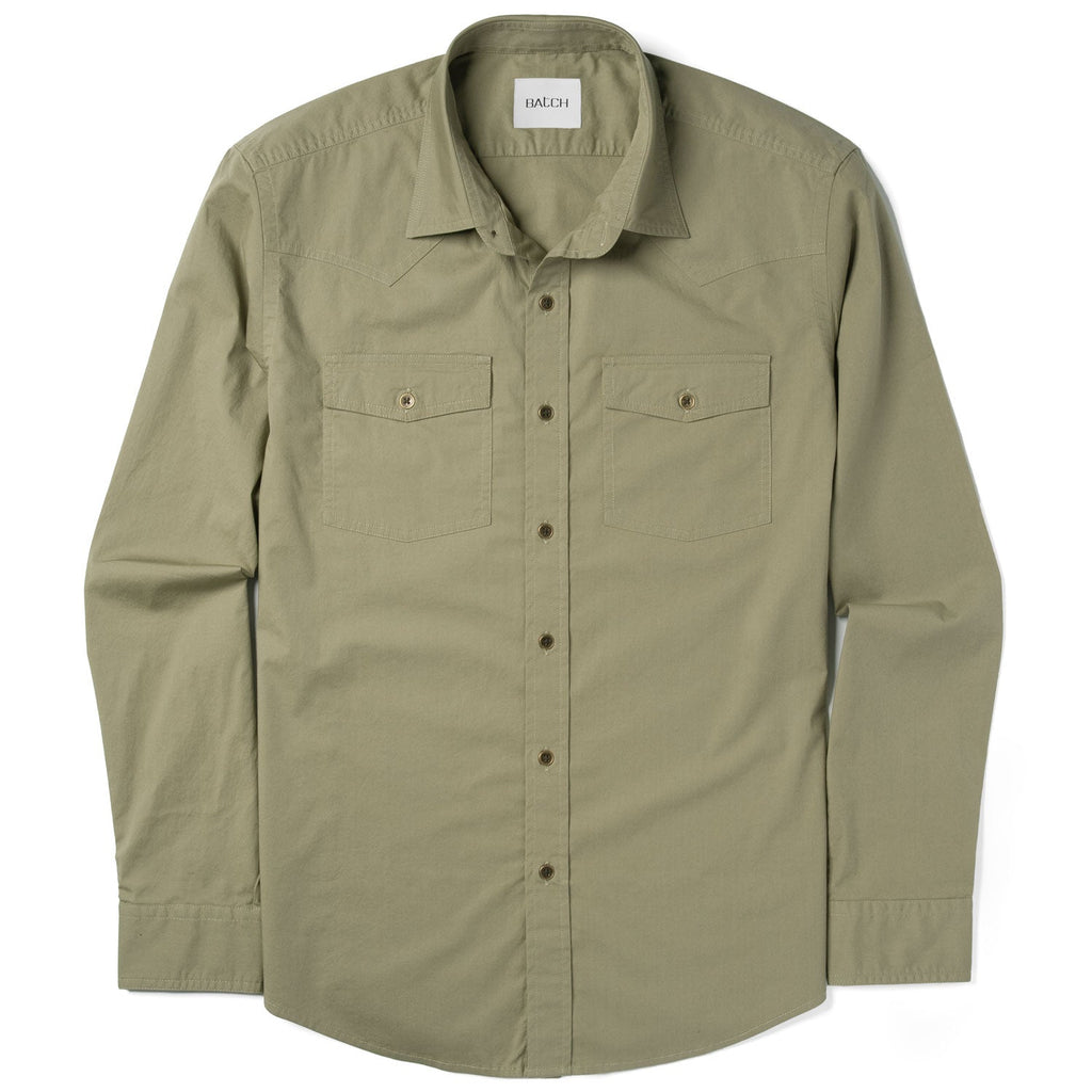 Maker Shirt – Light Fatigue Stretch Poplin