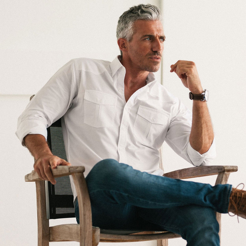 Maker Shirt – Clean White Cotton Oxford