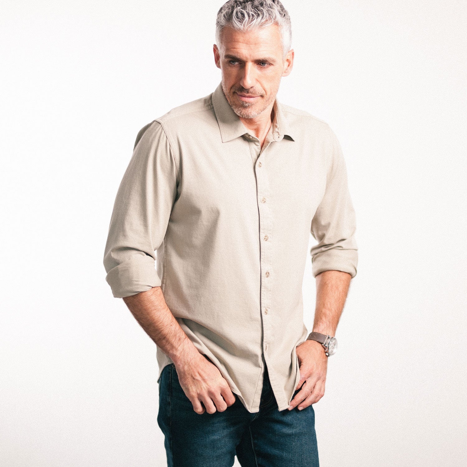 T-Shirt Shirt - Desert Sand Cotton Jersey