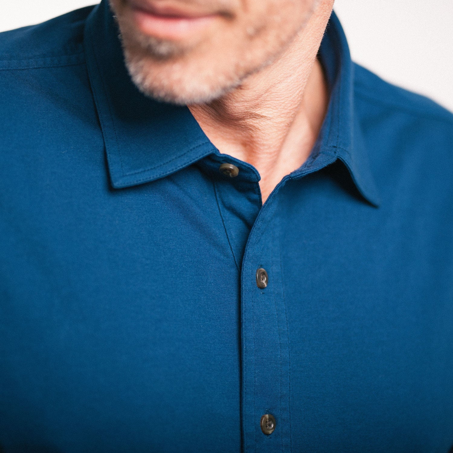 T-Shirt Shirt - Cobalt Blue Cotton Jersey