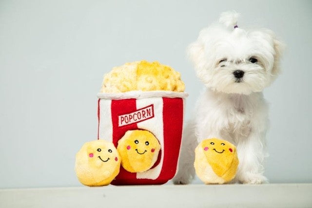 Zippy Paws Popcorn Bucket Food Buddies Burrow